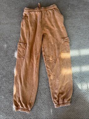Victorias Secret “Pink”Rust Brown Cargo Sweatpants - Elastic Cuffs